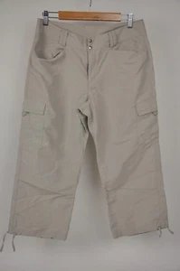 NORTH FACE Nylon CARGO Capri Pants Women’s Size 10 Beige season 2006 TNF - Picture 1 of 8