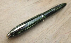 Vintage Sheaffer Military Clip Balance White Dot Ftn Pen - FINE 14k nib - Picture 1 of 8