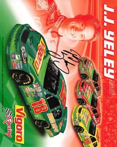 J.J. Yeley Nascar Racing Autograph 8x10 *1072 - Picture 1 of 1