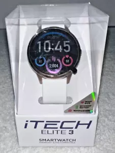 iTECH ELITE 3 SMARTWATCH ANDROID & IOS COMPATIBLE HEART RATE NOTIFICATIONS *NEW* - Picture 1 of 7