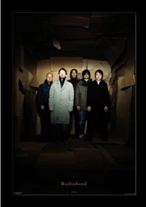 RADIOHEAD GROUP 13x19 FRAMED GELCOAT POSTER MUSIC ROCK ENGLAND OK COMPUTER ART!! - Picture 1 of 2