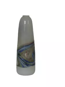 Vaso in vetro da studio Kurt Wallstab (1920-2002) firmato 1993 - Foto 1 di 2