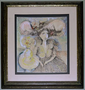 1977 Eduardo Muñoz Bachs Painting.CUBAN Museum Poster Art.Lovely Doll.Enchanting - Picture 1 of 7