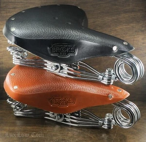 Brooks B33 Tour Bike Leather SADDLE Vintage Raleigh Schwinn Cruiser Bicycle SEAT - Picture 1 of 26