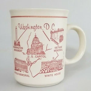 Washington DC The Nation's Capital Souvenir Coffee Cup Mug 12 oz. VGC - Picture 1 of 7
