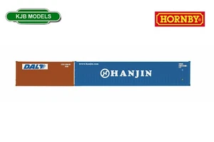Brandneu in Originalverpackung OO Stärke Hornby R60128 DAL & Hanjin, Containerpackung, 1 x 20' und 1 x 40 - Bild 1 von 2