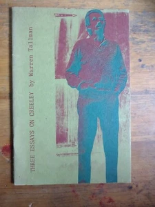 Three Essays on Creeley by Warren Tallman PB 1973 Limited Edition - Picture 1 of 2