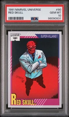 1991 Impel Marvel Universe Red Skull PSA 10 - Image 1 of 2