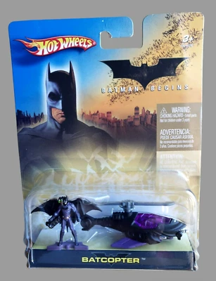 2006 Hot Wheels Batman Begins Figura Plana Negra Micro Caster 1 #H6297 Foto 1 de 4