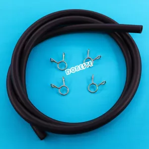 3ft Rubber Hose Line for Suzuki 9mm OD 6mm ID + Spring Clip Clamp- Fuel Carb - Picture 1 of 6