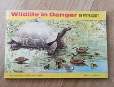 BROOKE BOND PG TIPS WILDLIFE IN DANGER FULL SET IN ALBUM CORNER  MOUNTED. 50/ 50