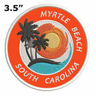 Myrtle Beach South Carolina Patch Embroidered Iron-On Applique Palm Trees Ocean