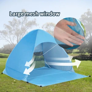 Kratax Refugio Solar para 1-2 Adultos, UPF50+ Impermeable A Prueba de Viento Pop Up Playa Tienda - Imagen 1 de 10