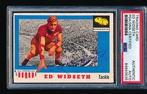 Topps All-American 1955 firmado autografiado edición Widseth #48 PSA A - Imagen 1 de 2