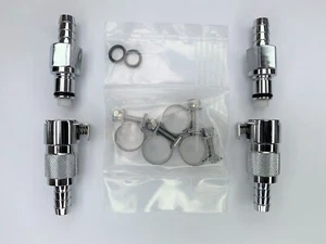 QR-10 BMW R850 R1100 R1150 + others: Quick Release Metal Fuel Connector Set (UK) - Picture 1 of 4