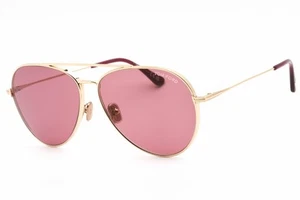 TOM FORD DASHEL-02 FT0996 32Y Sunglasses Gold Frame Violet Lenses 62mm - Picture 1 of 6