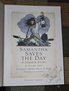 Samantha American Girls Books Lot of 4 VTG First Ed One Signed By Valerie Tripp - Picture 1 of 20