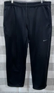 Nike Therma-Fit Men's Athletic Black Workout Sweatpants Fleece Size Medium - Picture 1 of 5