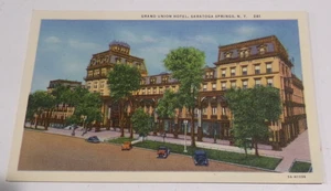 Grand Union Hotel, Saratoga Springs, NY 281, Linen Postcard, Unposted - Picture 1 of 2