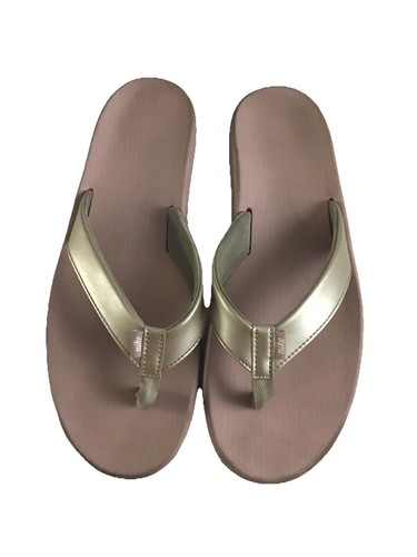 Sandali infradito donna Nike Bella Kai Thong taglia 11 oro rosa