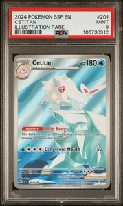 Pokemon PSA 9 Cetitan Illustration Rare 201/191 Surging Sparks - Picture 1 of 2