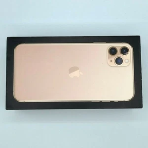 iPhone 11 Pro Max Gold 256GB Original Apple Retail Packaging Genuine Empty Box - Picture 1 of 2