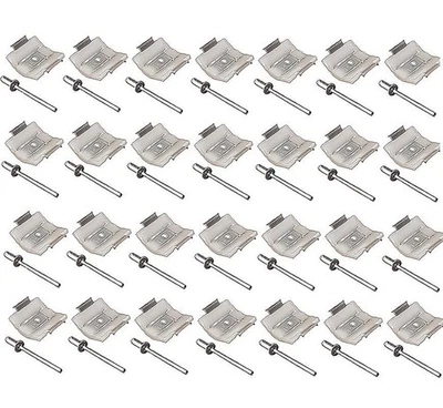 Juego de clips de moldura lateral para puerta y carrocería guardabarros para Ford F100 F250 1967-1968 platón corto Foto 1 de 2