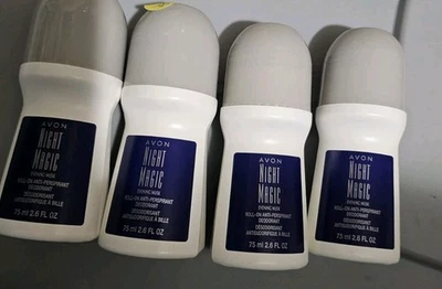 x4 * AVON * Night Magic * Roll-On Deodorant * Women's *  LOT * Bonus Size  - Изображение 1 из 4