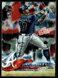 2024 Topps Spotlight di Andy Friedman Ronald Acuna Jr. Timbro Spotlight #/75 - Foto 1 di 2