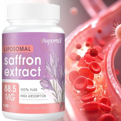 BUPORAI Liposomaler Safranextrakt - Stimmung Verbessern, Entspannen Und Herzgesundheit