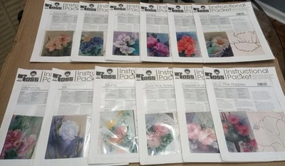 Bob Ross Instructional Packet Lot- 11 Complete Sealed Floral  Packets  - Image 1 of 4