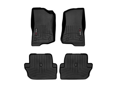 WeatherTech FloorLiner for 2019-2026 Jeep Wrangler 2-Door - 1st & 2nd Row, Black - Image 1 of 4