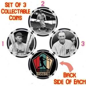 CHUCK KLEIN - LEGENDARY BASEBALL PLAYER - COLLECTABLE COIN SET - Picture 1 of 2