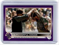 2022 Topps Update Purple A Powerful Honor San Diego Padres #648