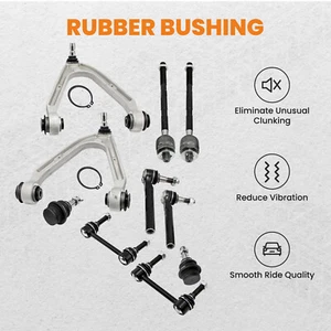 10x Control Arms Ball Joint Tie Rod Sway Bar Link Kit LH & RH For Hummer H3 H3T - Picture 1 of 9