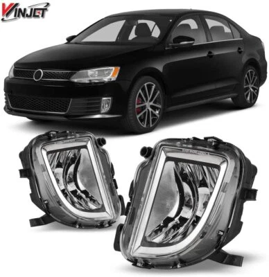 Luces antiniebla Winjet estilo fábrica - LENTE TRANSPARENTE - Se adapta a Volkswagen Jetta 2012-2018 Foto 1 de 4