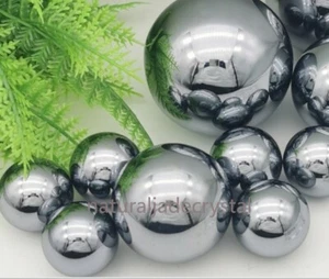 30-50mm Natural Terahertz Wave Gemstone Reiki Healing Ball AAA - Picture 1 of 4