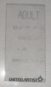 9/25/90 Goodfellas Movie Ticket Stub United Artists Faded Scorsese Opening Week - Picture 1 of 2
