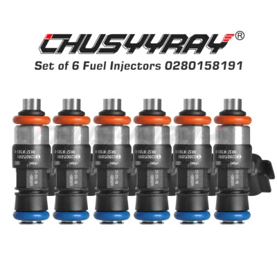 Топливные форсунки 0280158191 6X для Ford Transit-350 HD 3,7 л 2015-2017 2018 2019 годов выпуска - Изображение 1 из 4