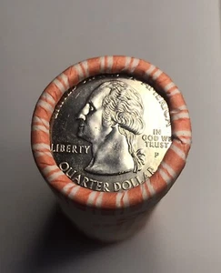 2002 P - LOUISIANA* WASHINGTON STATE QUARTERS * GEM BU CONDITION * 1 ROLL - Picture 1 of 2