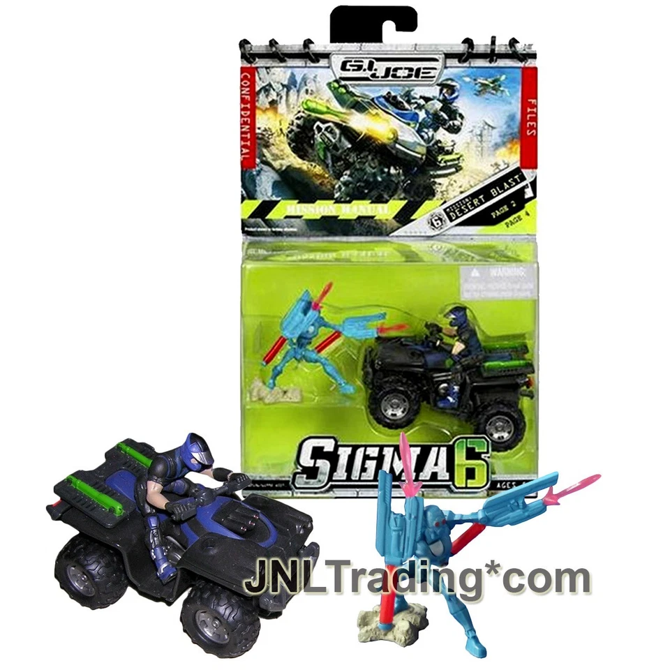 Yr 2006 GI JOE Sigma 6 Mission Set DESERT BLAST w/ Cobra BAT, Duke & Ranger Quad - Image 1 of 1