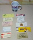 1998 Branson Missouri Tickets Coffee Cup Souvenirs Boxcar Willie Vinton Tillis