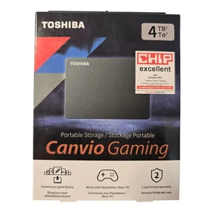 Toshiba 4TB Canvio Gaming Portable External Hard Drive USB 3.2 - Picture 1 of 8