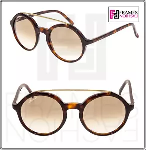 GUCCI Round Dark Tortoise Brown Gradient Sunglasses 3602 GG3602 Unisex - Picture 1 of 8