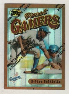 1996 Topps Finest Bronze Refractor #096 Delino DeShields Los Angeles Dodgers #96 - Imagen 1 de 1