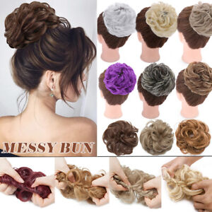 Thick Messy Bun Hair Piece Wrap on Scrunchie Updo Hair Extensions Real as Human