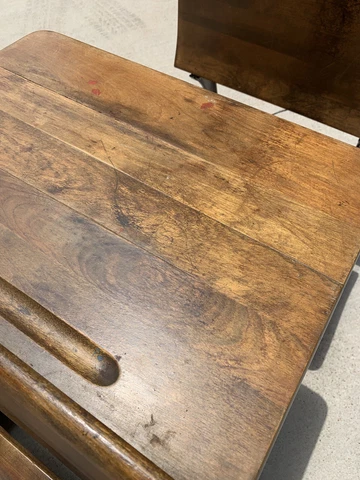 Antique School Desk Cover
