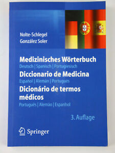 Buch Medizinisches Wörterbuch 3. Auflage Deutsch Spanisch Portugisisch Sehr Gut