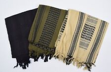 British Army Shemagh Scarf 3 Colours Olive Black & Desert New High Quality Woven