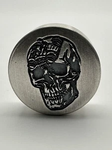 2.05 Troy Ounces 64 Grams 999 Fine Silver WILD PIG Hand Pour Skull Night Vision - Picture 1 of 9